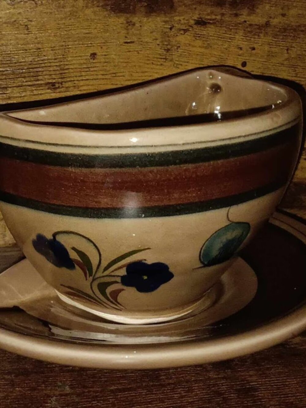 Mexican Pottery Coffee Cup He Asked for Half A Cup of Coffee in Spanish
